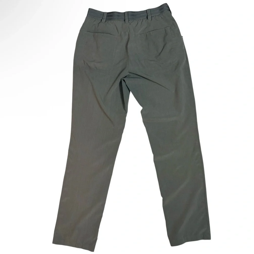 Adidas Golf Pants Mens 30x32 Gray Stretch Performance Flat Front Casual 5 Pocket